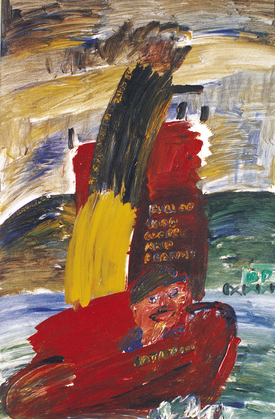 Tug boat painting