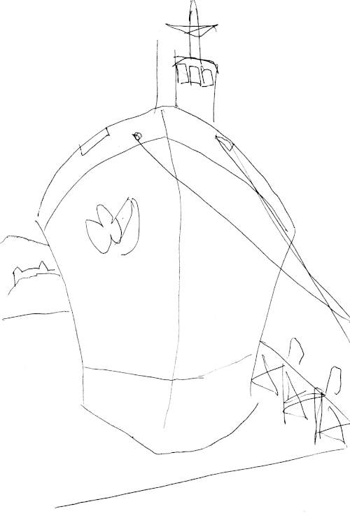 Tug boat sketch