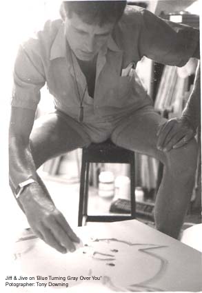 painting to jip & jive for my photographer, Tony Downing.
