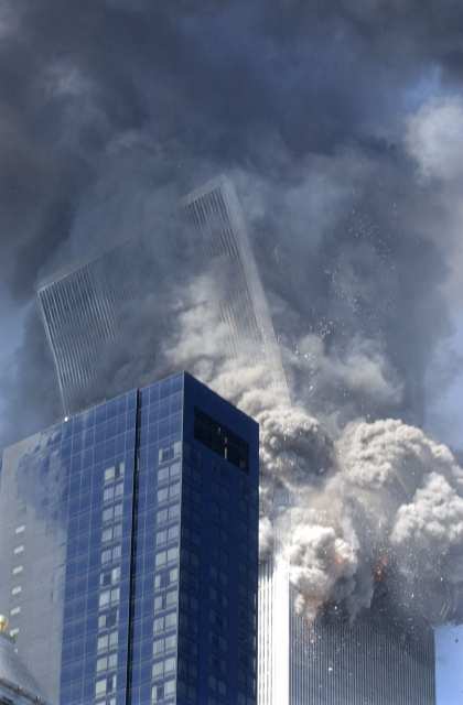 World Trade Centre - burning after a terrorist attack World Trade Centre - burning after a terrorist attack
